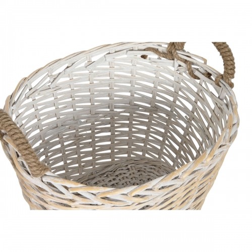 Log Stand Home ESPRIT wicker Rope 69 x 62 x 57 cm image 2