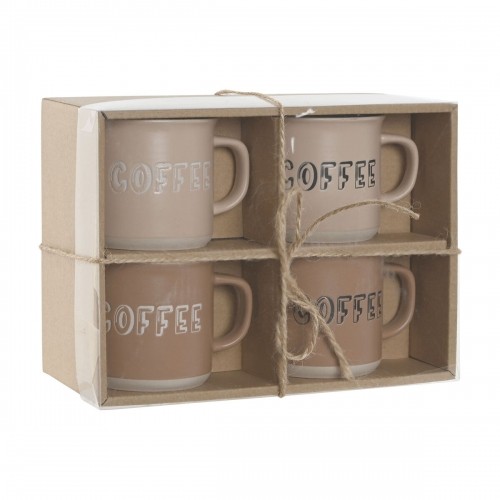 Набор из 4 кружек Mug Home ESPRIT Коричневый Керамика image 2