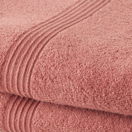 Towels Set TODAY Terracotta 100% cotton (2 Units) image 2