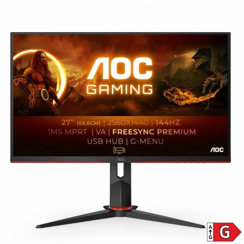 Monitor AOC Q27G2U/BK Black sRGB 1,8 m image 2