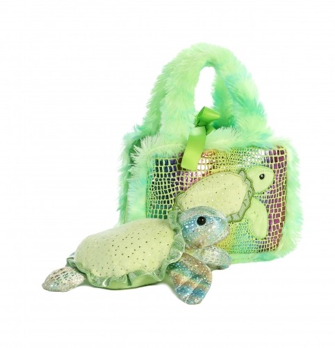 AURORA Fancy Pals плюшевая игрушка, черепаха в сумке, 20 см image 2