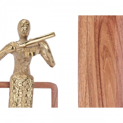 Decorative Figure Violin Golden Wood Metal 13 x 27 x 13 cm image 2