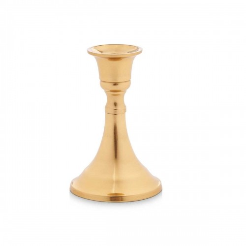 Candle Holder Golden Aluminium 5 x 11 x 9 cm (12 Units) image 2