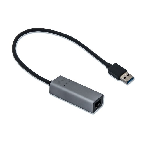 USB to Ethernet Adapter i-Tec U3METALGLAN Black image 2