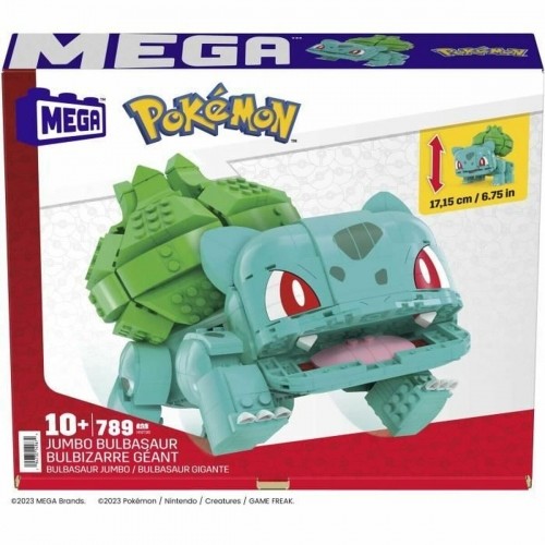 Pokemon Строительный комплект Pokémon Mega Construx - Jumbo Bulbasaur 789 Предметы image 2