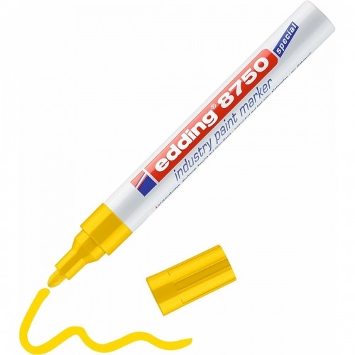 Постоянный маркер Edding 8750 Жёлтый (10 штук) image 2