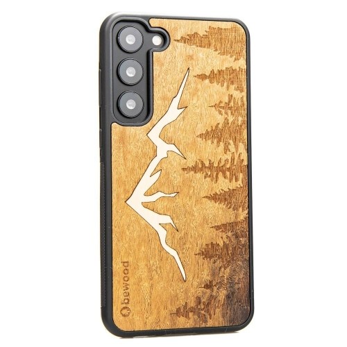 Wooden case for Samsung Galaxy S23 Plus Bewood Mountains Imbuia image 2