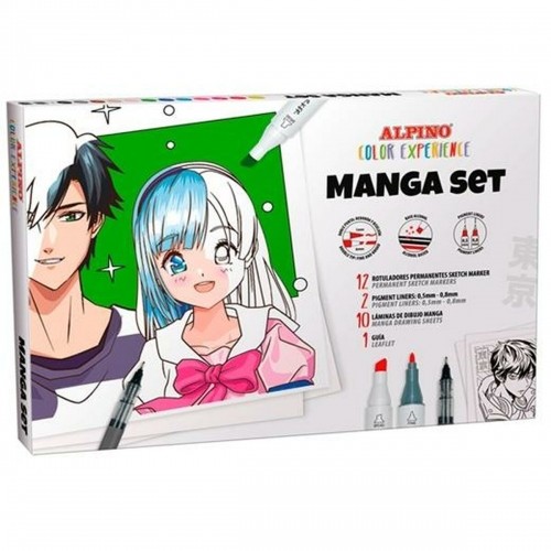 Set of Felt Tip Pens Alpino Manga Color Experience (8 Units) image 2