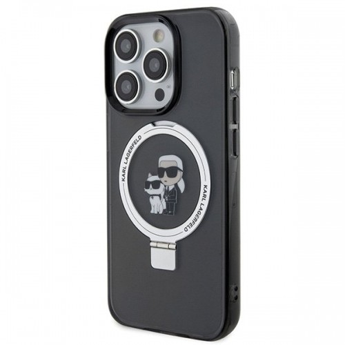 Karl Lagerfeld Ring Stand Karl&Choupettte MagSafe Back Case Защитный Чехол для Apple iPhone 15 Pro Max image 2