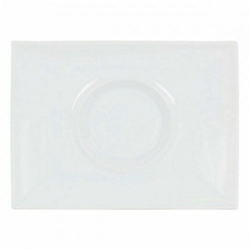 Plakans trauks Inde Gourmet Porcelāns Balts 29,5 x 22 x 3 cm (6 gb.) image 2