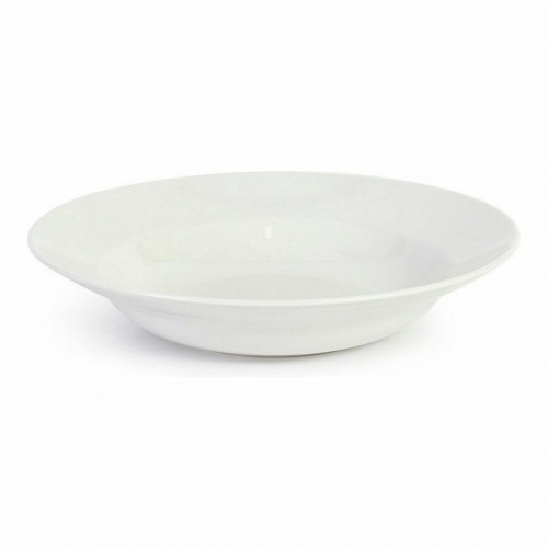 Pasta Dish La Mediterránea Bari Stoneware White (6 Units) image 2