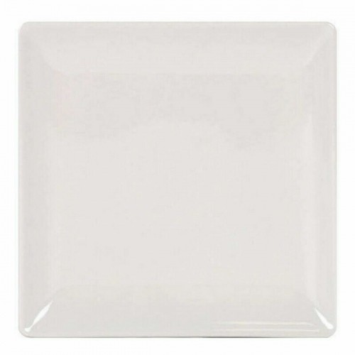 Flat Plate La Mediterránea Elite Stoneware Ivory 21 x 21 x 2 cm (6 Units) (21 cm) image 2