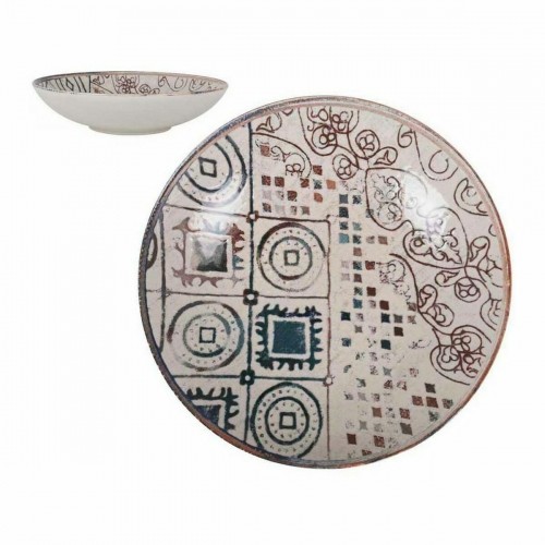 Deep Plate La Mediterránea Grecia Porcelain (12 Units) image 2