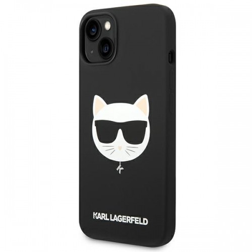 Karl Lagerfeld KLHMP14MSLCHBK iPhone 14 Plus 6,7" hardcase czarny|black Silicone Choupette Head Magsafe image 2