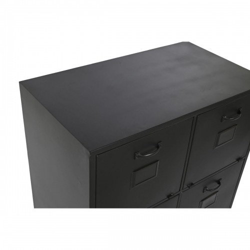 Chest of drawers Home ESPRIT Black Metal Loft 75 x 45 x 80 cm image 2