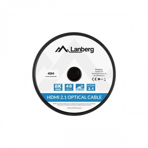 HDMI Cable Lanberg CA-HDMI-30FB-0400-BK 40 m image 2