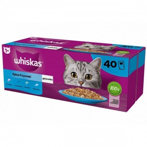 Snack for Cats Whiskas 40 x 85 g Salmon Tuna Fish Cod image 2