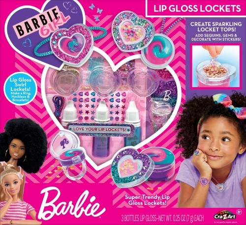 BARBIE Комплект для макияжа "Sparkling Sweet Heart Lip Gloss Lockets" image 2