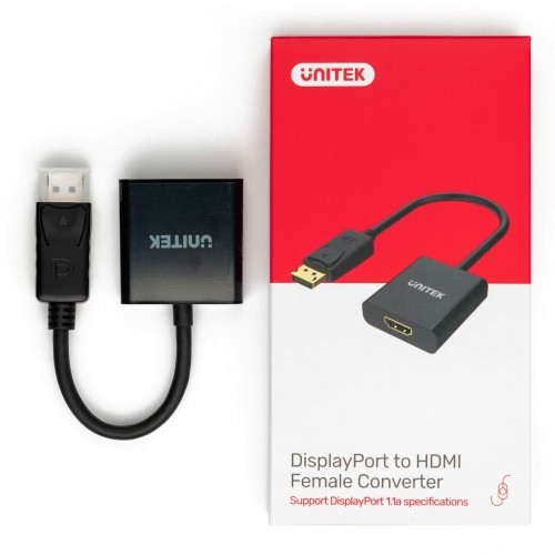 Адаптер для DisplayPort на HDMI Unitek Y-5118DA Чёрный image 2