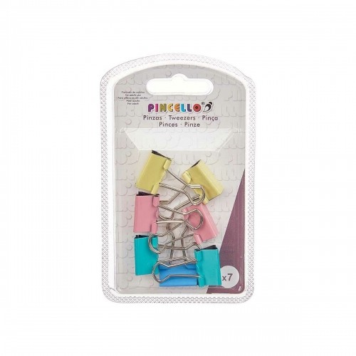 Clamps Clip Small Multicolour Metal (24 Units) image 2