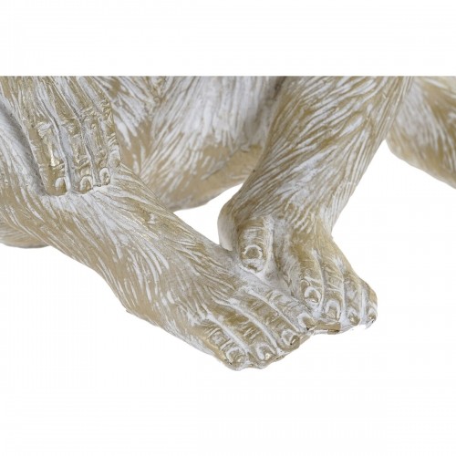 Декоративная фигура Home ESPRIT Позолоченный Обезьяна Тропический 21 x 17 x 25 cm (3 штук) image 2