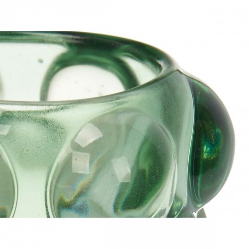 Candleholder Microbeads Green Crystal 8,4 x 9 x 8,4 cm (12 Units) image 2