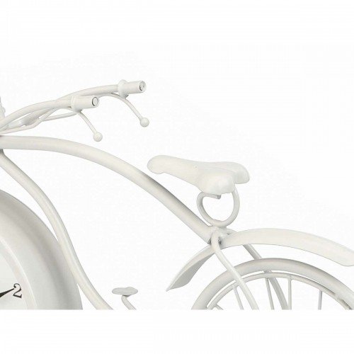 Table clock Bicycle White Metal 36 x 22 x 7 cm (4 Units) image 2