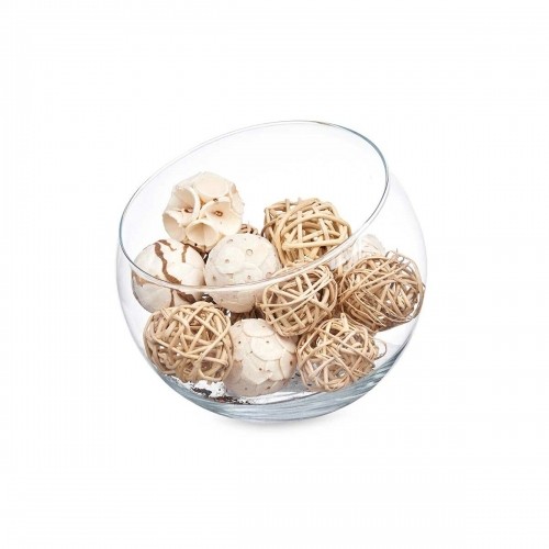 Gift Decor Set of Decorative Balls Balts Brūns (12 gb.) image 2