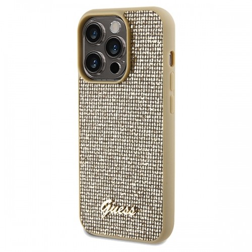 Guess GUHCP14XPMSDGSD iPhone 14 Pro Max 6.7" złoty|gold hardcase Disco Metal Script image 2