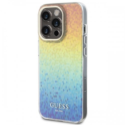 Guess GUHCP14LHDECMI iPhone 14 Pro 6.1" wielokolorowy hardcase IML Faceted Mirror Disco Iridescent image 2