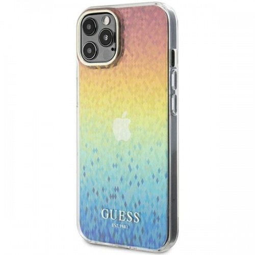 Guess GUHCP12MHDECMI iPhone 12|12 Pro 6.1" wielokolorowy hardcase IML Faceted Mirror Disco Iridescent image 2