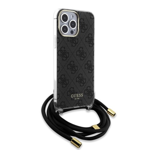 Guess IML 4G Printed Crossbody Case for iPhone 15 Pro Max Black image 2