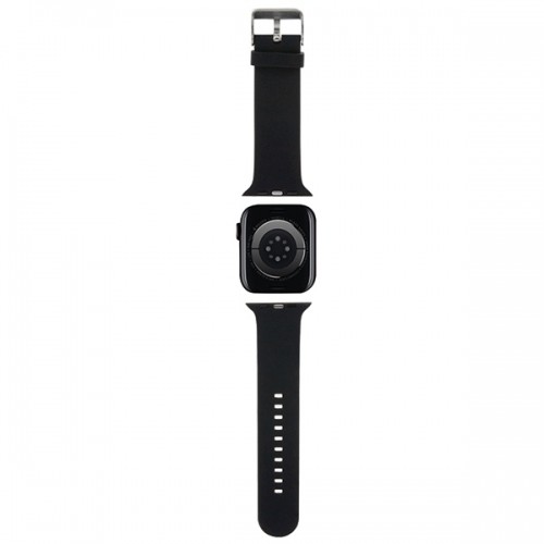 Karl Lagerfeld Pasek KLAWMSLKNK Apple Watch 38|40|41mm czarny|black strap 3D Rubber Karl Head image 2