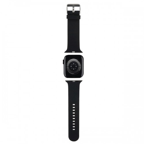Karl Lagerfeld Pasek KLAWMSLCNK Apple Watch 38|40|41mm czarny|black strap 3D Rubber Choupette Heads image 2