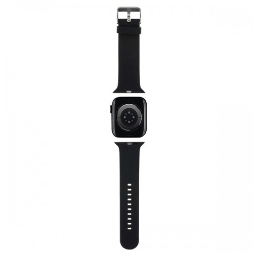 Karl Lagerfeld Pasek KLAWLSLCNK Apple Watch 42|44|45|49mm czarny|black strap 3D Rubber Choupette Head image 2