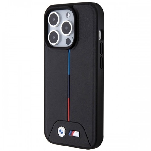 BMW BMHMP15L22PVTK iPhone 15 Pro 6.1" czarny|black hardcase Quilted Tricolor MagSafe image 2