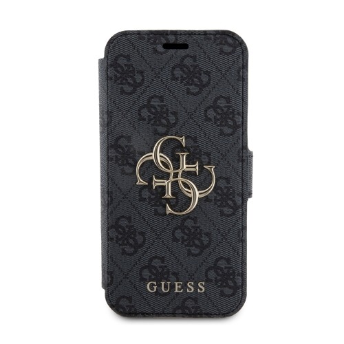 Guess PU Leather 4G Metal Logo Book Case for iPhone 15 Pro Grey image 2