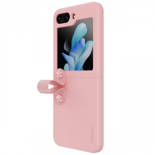 Nillkin Flex Flip Case with Hanger and Stand for Samsung Galaxy Z Flip 5 - Peach image 2