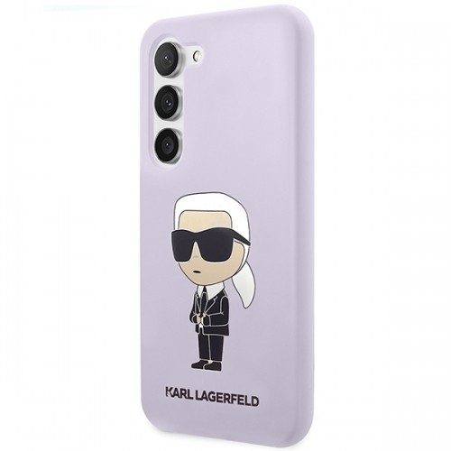 Karl Lagerfeld KLHCS23MSNIKBCU S23+ S916 hardcase purpurowy|purple Silicone Ikonik image 2