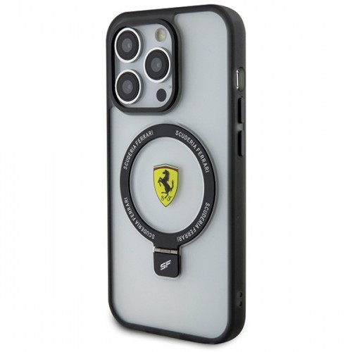 Ferrari FEHMP15LUSCAH iPhone 15 Pro 6.1" transparent hardcase Ring Stand 2023 Collection MagSafe image 2