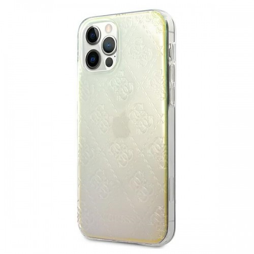 Guess GUHCP12L3D4GIRBL iPhone 12 Pro Max 6,7" opalowy|iridescent hardcase 4G 3D Pattern Collection image 2