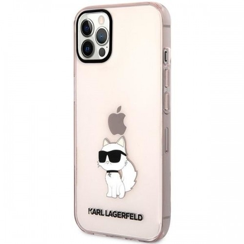 Karl Lagerfeld KLHCP12MHNCHTCP iPhone 12 |12 Pro 6.1&quot; pink|pink hardcase Ikonik Choupette image 2