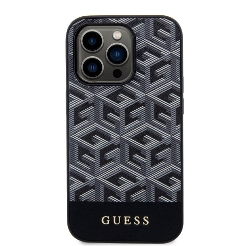 Guess PU G Cube MagSafe Case for iPhone 15 Pro Black image 2