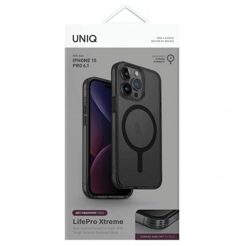 UNIQ etui LifePro Xtreme iPhone 15 Pro 6.1" Magclick Charging szary|frost smoke image 2