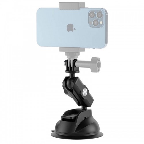 TELESIN Universal Suction Cup Holder with phone holder and action camera mounting TE-SUC-012 image 2