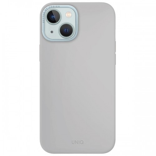 UNIQ etui Lino Hue iPhone 15 6.1" Magclick Charging jasnoszary|chalk grey image 2