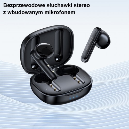 AWEI słuchawki Bluetooth 5.3 T66 TWS + stacja dokująca czarny|black image 2