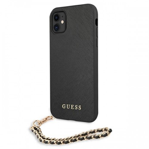 Guess Saffiano Chain - Etui iPhone 11 (czarny) image 2