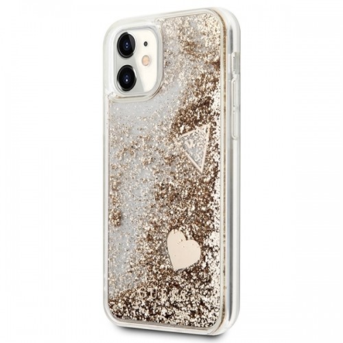 Guess GUOHCN61GLHFLGO iPhone 11 6,1" | Xr gold|złoty hardcase Glitter Charms image 2