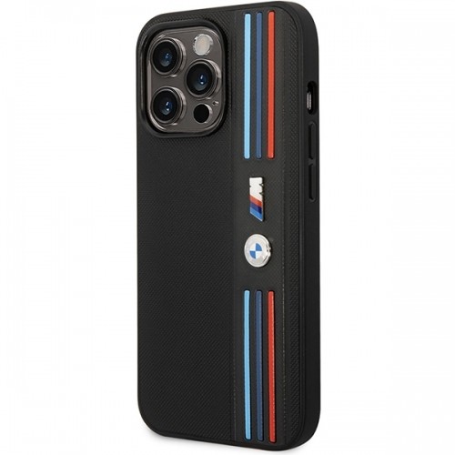 Etui BMW BMHCP14L22PPMK iPhone 14 Pro 6,1" czarny|black Tricolor M Collection image 2